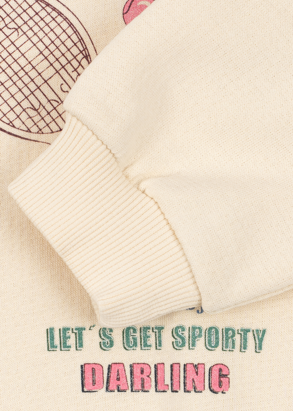 Loupy Lou Sweatshirt, My Perfect Match, Buttercream – Konges slojd - Image 8