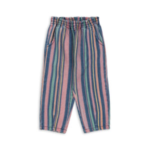 magot frill denim pants miami stripe multicolor by konges sløjd