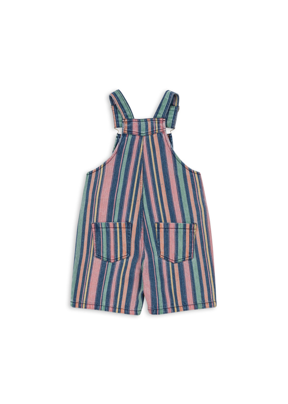 Magot Denim Overalls, Miami Stripe, Multicolor Soft Denim – Konges Slojd - Image 2