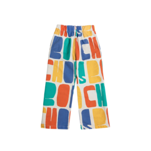 Bobo Choses Color All Over Woven Pants – multicolor kids pants with elastic waistband