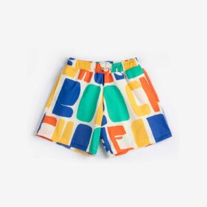 Color All Over Swim Board Shorts Multicolor Bobo Choses kids swim shorts