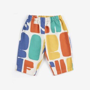 Color All Over Woven Pants Multicolor Bobo Choses kids cotton pants