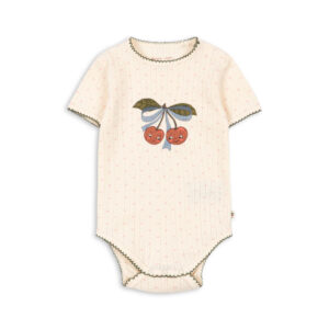 Minnie Pointelle Body Minnie Coeur by Konges Slojd organic cotton baby bodysuit