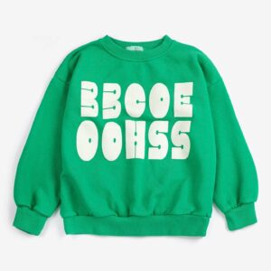 Bobo Choses Modern Green Sweatshirt loose fit fleece organic cotton