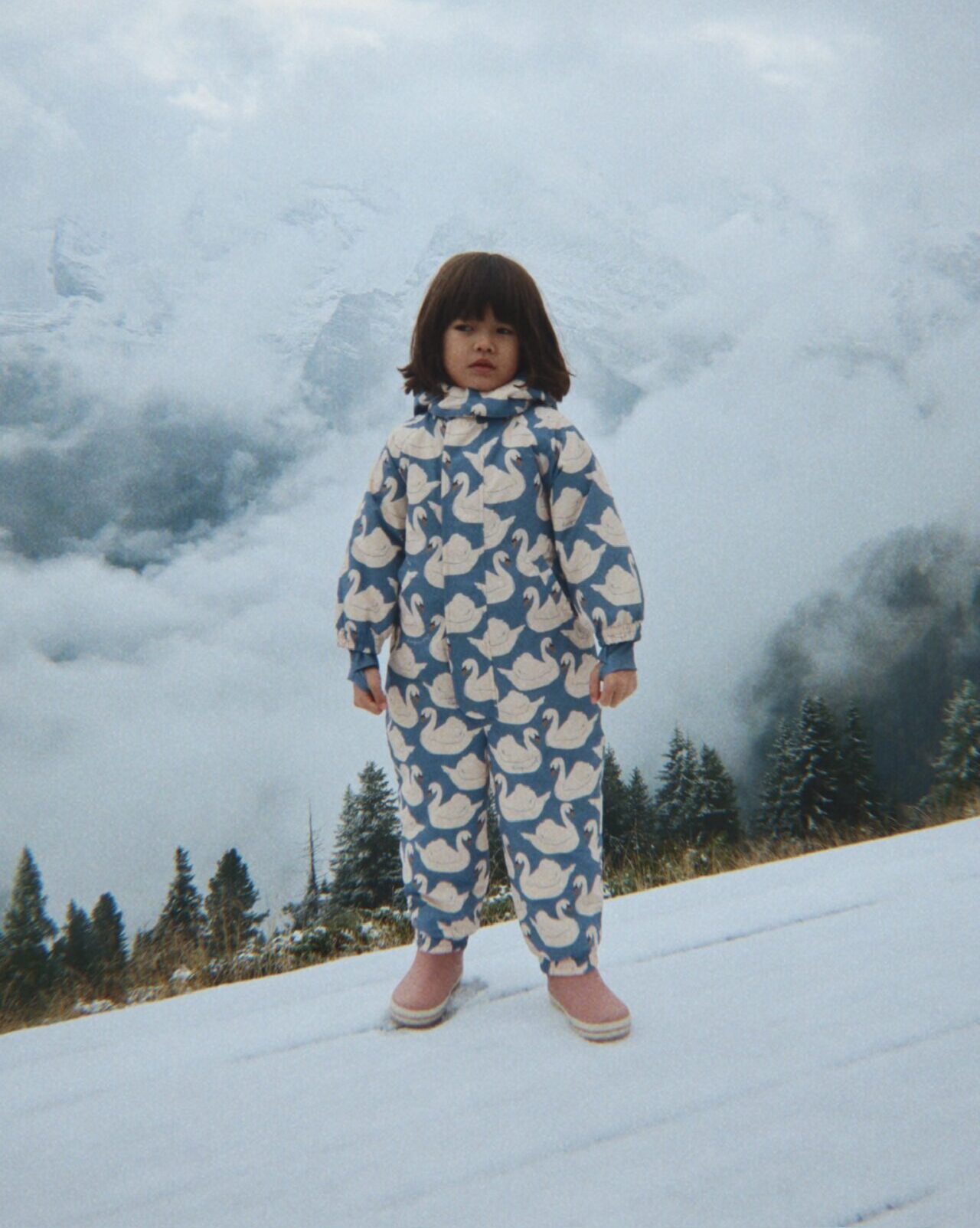 Nohr Snowsuit Print Swan Konges Slojd
